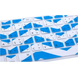 0.1-0.3mm Blue Keyboard Skin for Macbook