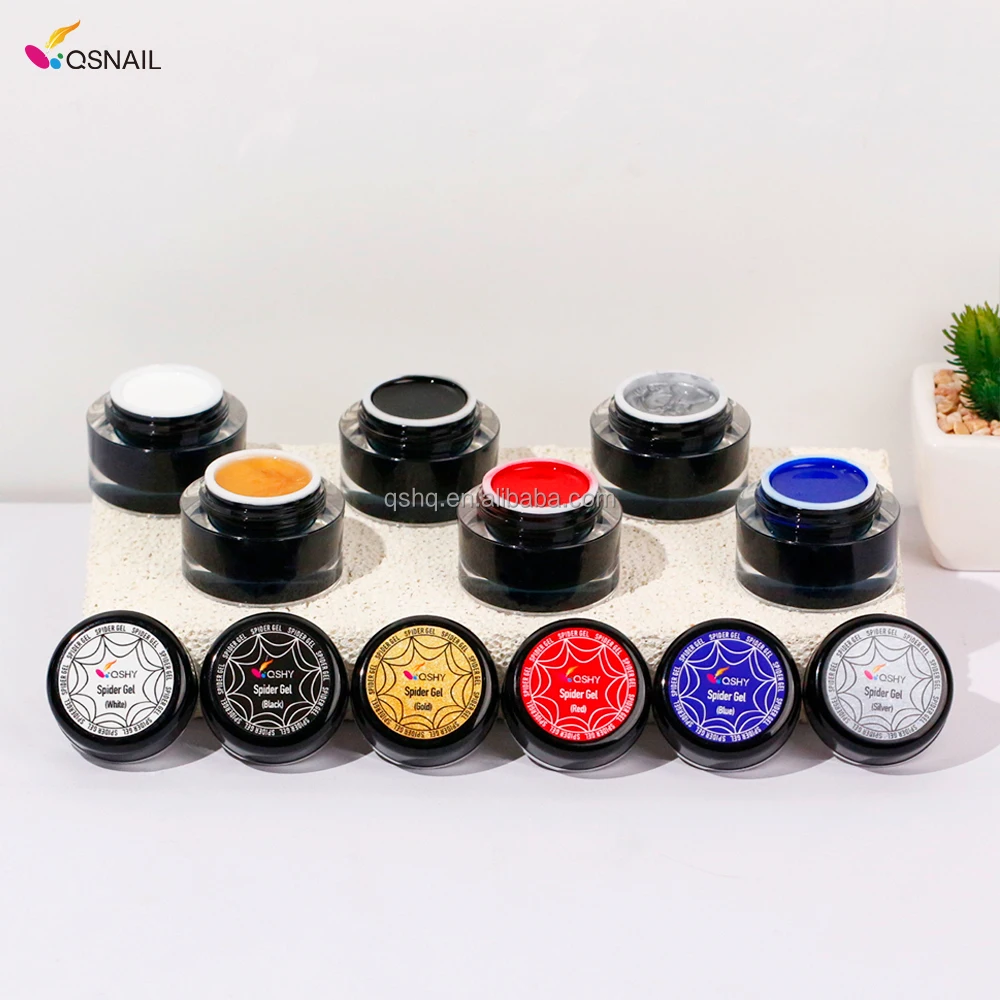 Spider gel Nail Art Design Line Gel 12 colors, hot selling Dotting Gel for Easy Creative DIY Nails