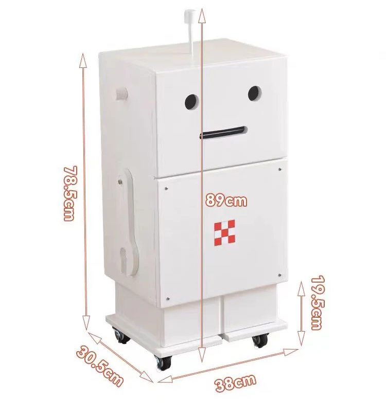 Multi Function Deck Living Room Wooden Robot Medieval Rana robot side cabinet wooden storage cabinet bedside table