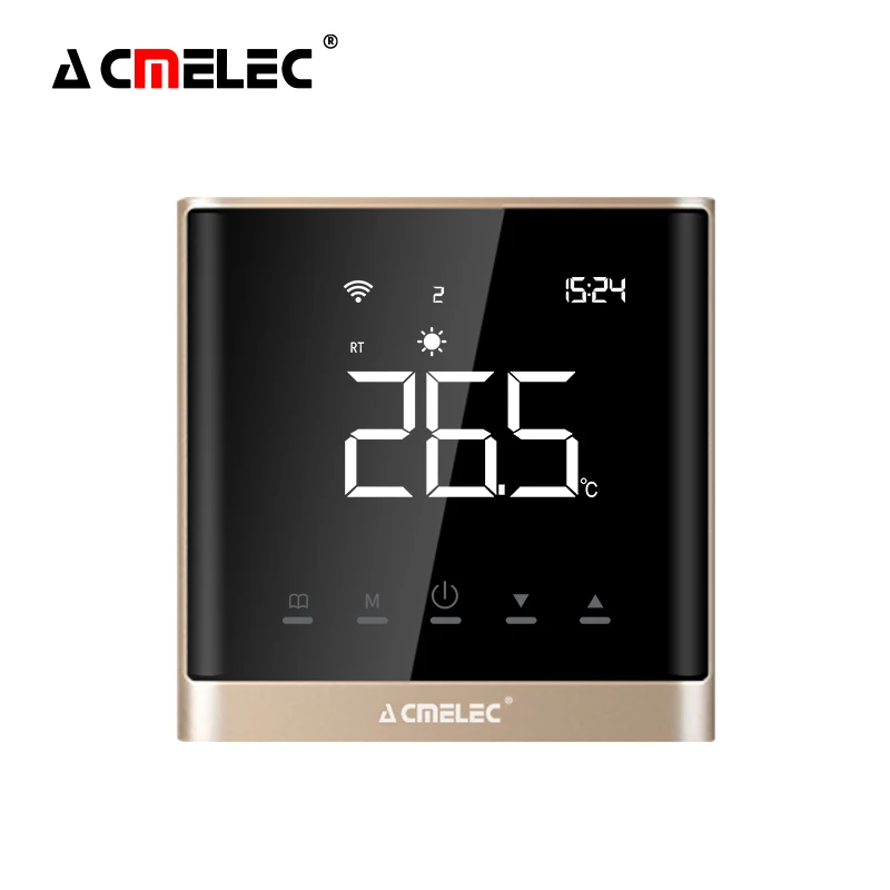 Factory price Popular SMART wireless WIFI room thermostat for floor heating thermostat with IOS/Android control