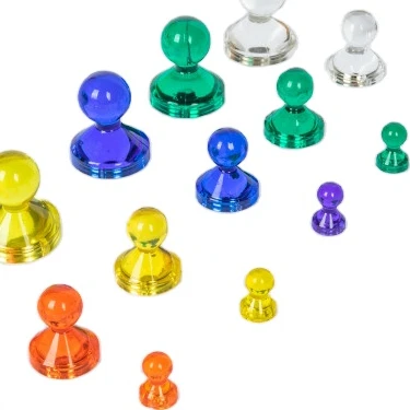 Colorful Refrigerator magnetic nail magnet acrylic plastic pushpin