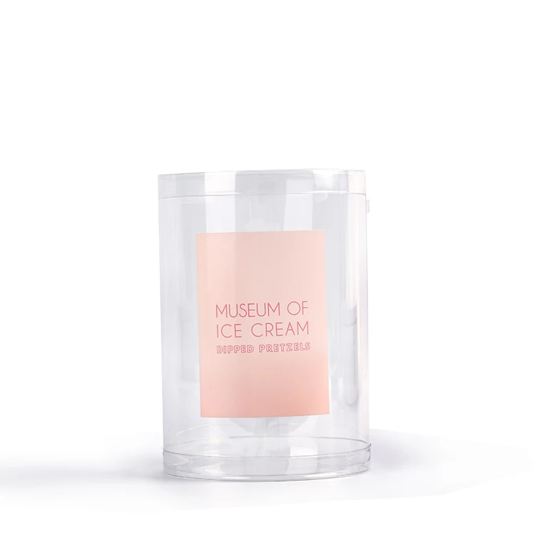 Hot Selling Wholesale Custom Plastic PET PVC PP Clear Transparent Packaging Cylinder Tube Cosmetic Container with Lids