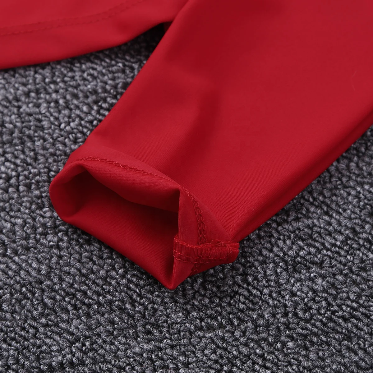 Children Kid Girls Crop Top Solid Color Long Sleeves O-Neck Crop Top for Dancing Stage Performance Workout Ballet Class Dance