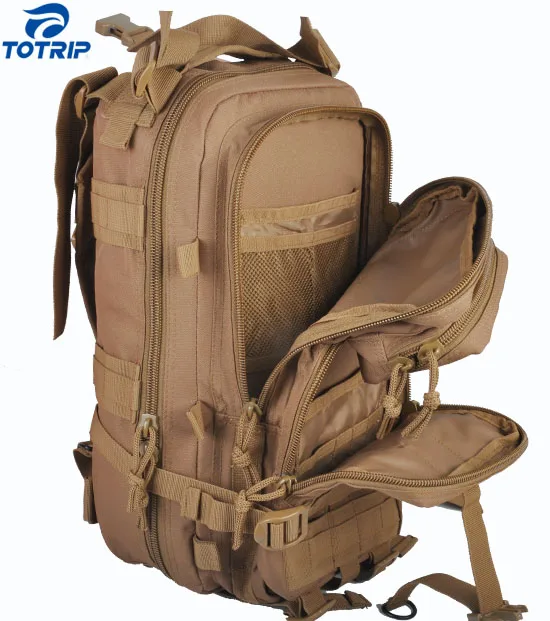 Heavy duty camo hunting gear backpack bag