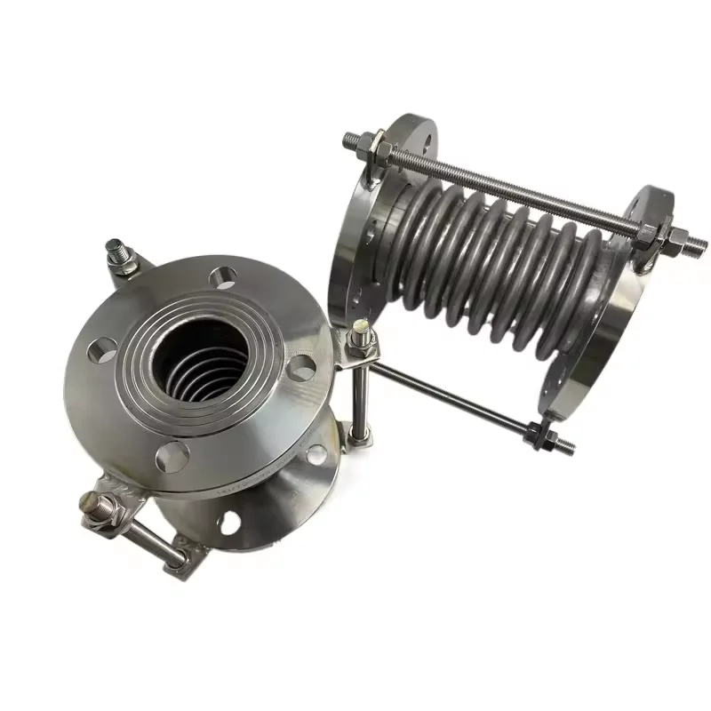 NXF High-Pressure Corrugated Bellows Stainless Steel 304/316 Pipe Expansion Joint compensator Flange Connection Metal Fittings