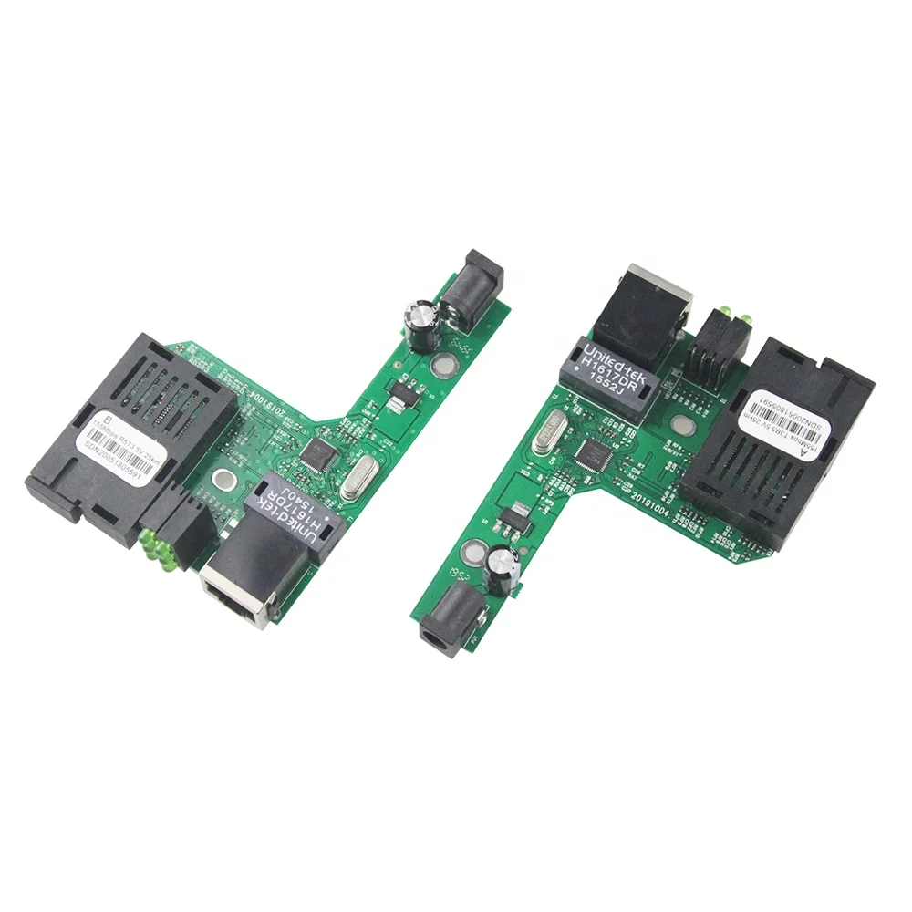 Fiber Switch Single Mode Fibra Media Converter PCB