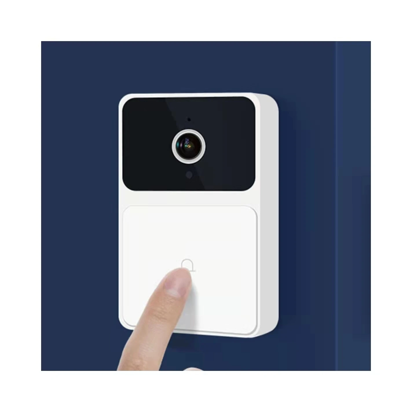 Электронный дверной глазок с защитой от кражи, Wi-Fi камера с высоким разрешением, удаленное управление зарядкой, беспроводной визуальный, Умный домашний дверной Звонок