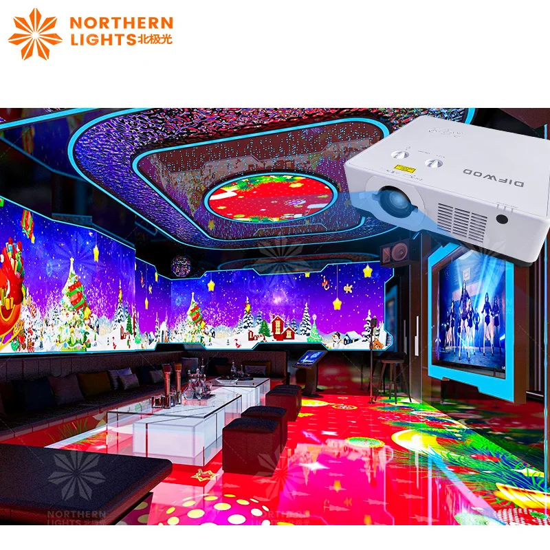Holographic 3D Immersive Karaoke Bar Room Virtual Reality Immersive Interactive Projection System