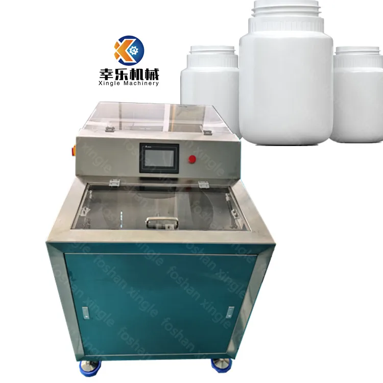 Automatic Gummies Capsule Softgel Packing Candy Desiccant Tablet Counting Plastic Bottling Capping And Labeling Machine
