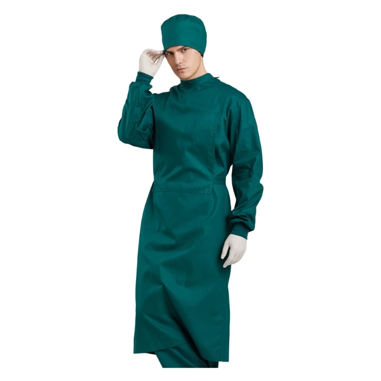 Disposable scrubs hospital uniform surgical gown disposable patient gowns ready stock