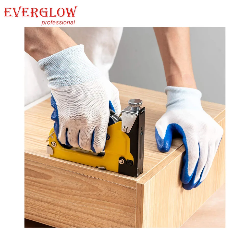 Staple Gun Heavy Duty DIY  4 in 1 Stapler Gun with 6000 Staples Remover  Manual Brad Nailer Power Adjustment Stapler Gun