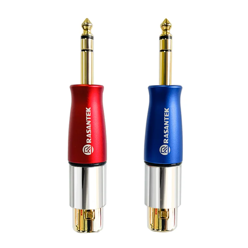  Позолоченный адаптер Rasantek 1/4 TRS в XLR сбалансированный
