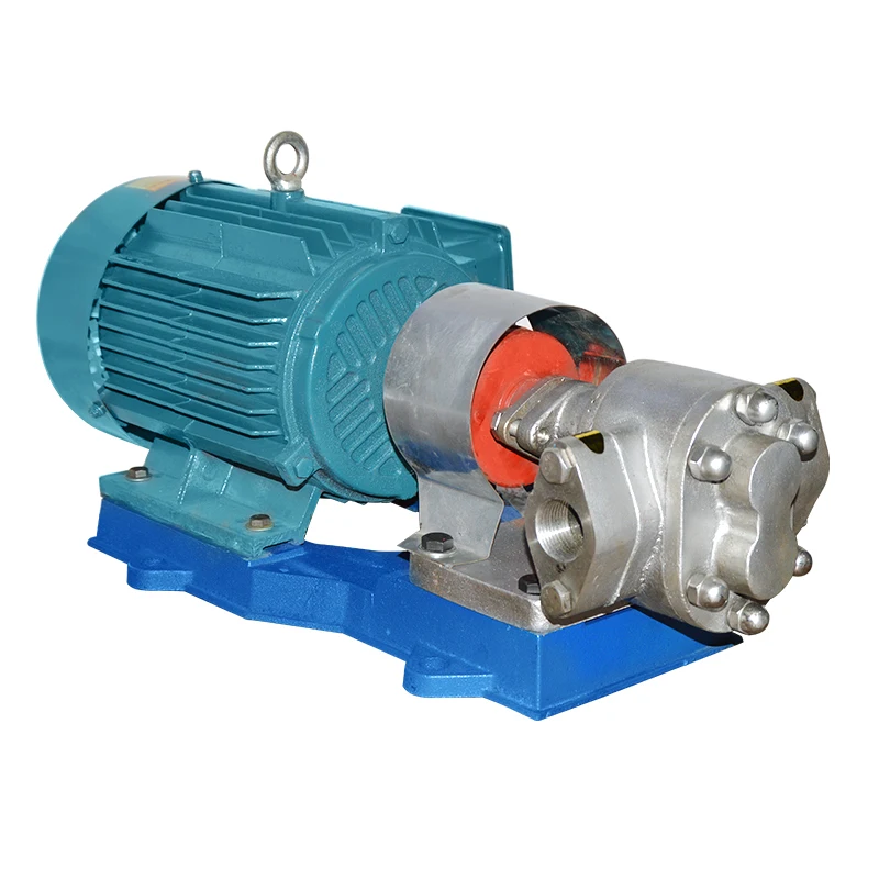 304 stainless steel gear self-priming oil pump 220V high pressure self-priming explosion-proof acid-base chemical