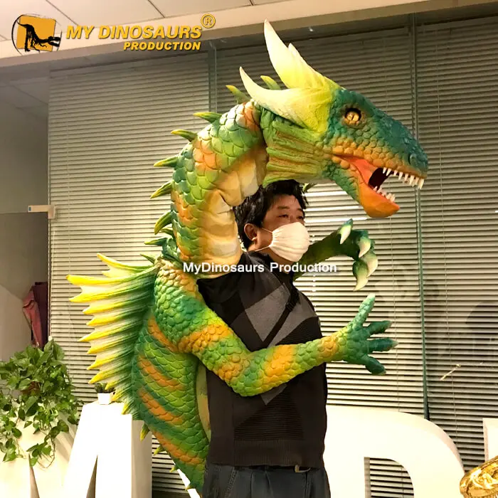 MY Dino DCA395 Animatronic Dragon Shoulder Puppet Hand Puppet