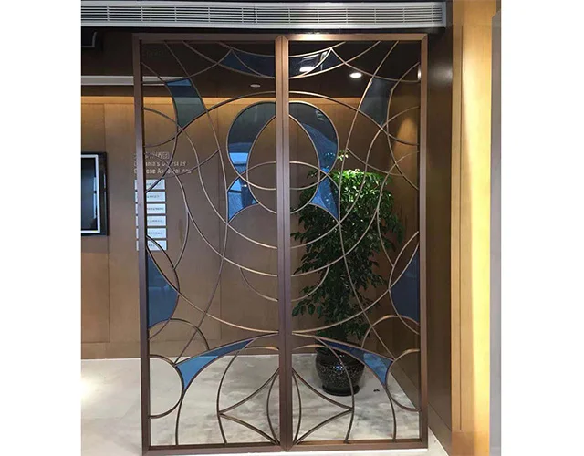 
luxury gold folding room dividers partitions string screenone piece interior decorativ panels for brauty salon 