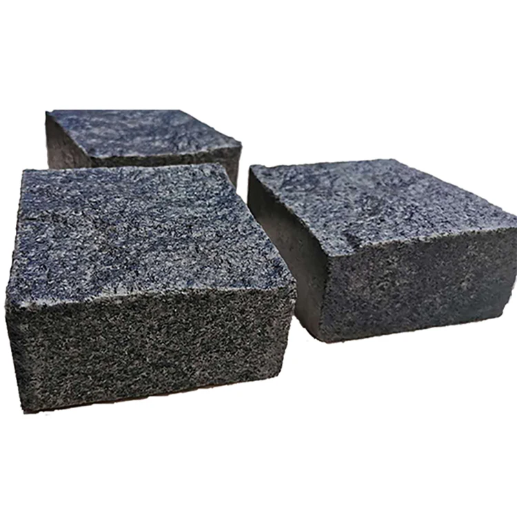 Granite Cobblestone Paving Stone Grey Natural G654 Granite Granite Block Outdoor Driveway Paving Stone,outdoor High Quality Road