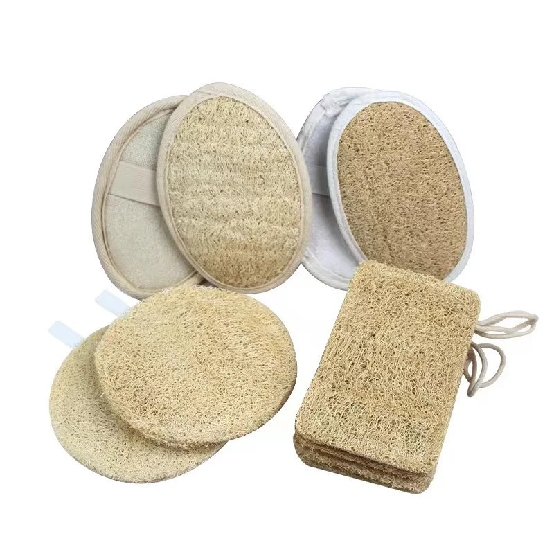 Natural Dish Sponge Loofah Pad Kitchen Tableware Dish Washing Loofah Sponge Scrubber Cleaning Sponge