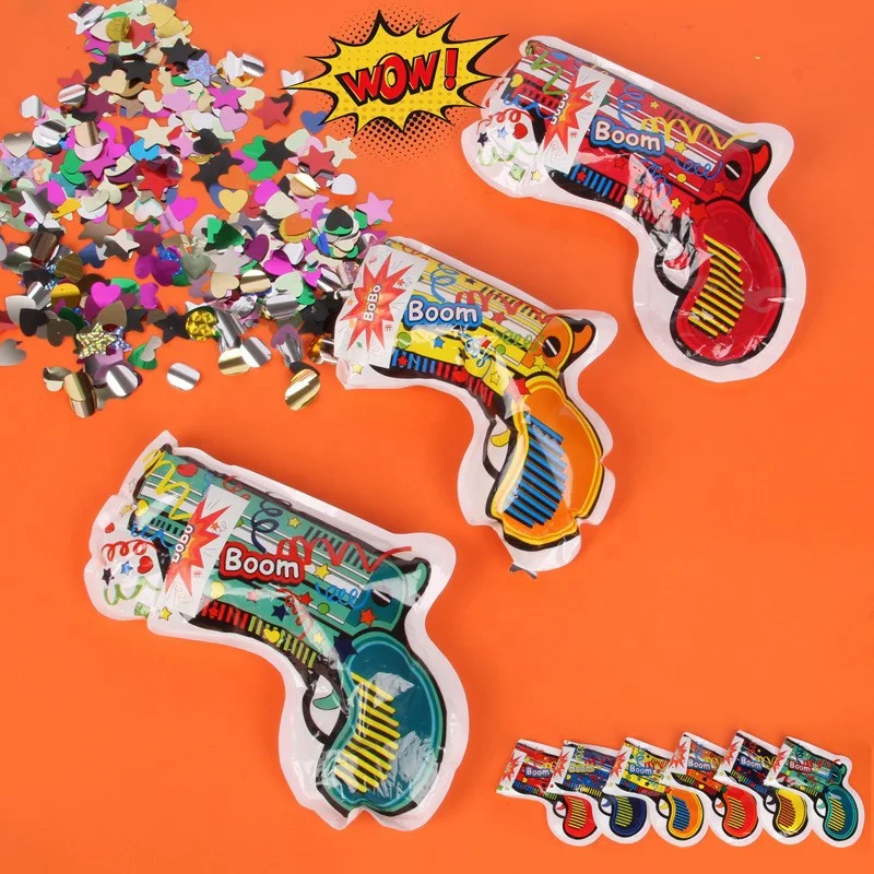 Ручной фейерверк воздушный надувной пистолет для вечеринки по случаю Дня рождения конфетти Свадебный креативный игрушки