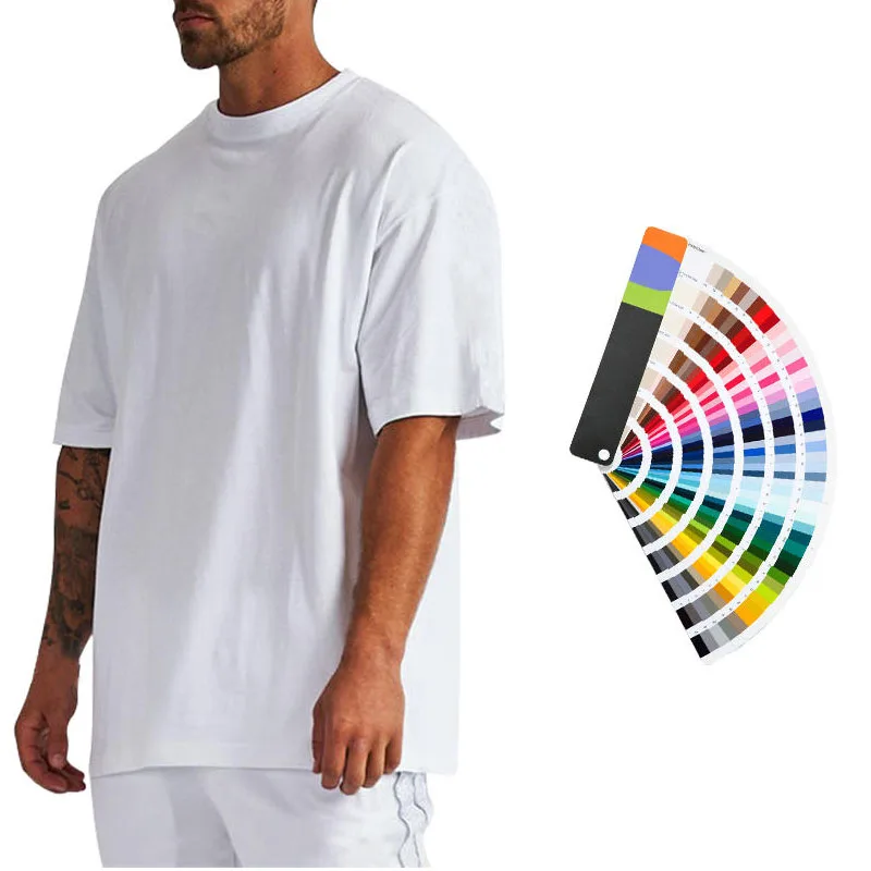 Spring Summer New Heavyweight Loose Vintage t shirt 100% Cotton Custom Men Vintage Oversized Tshirt