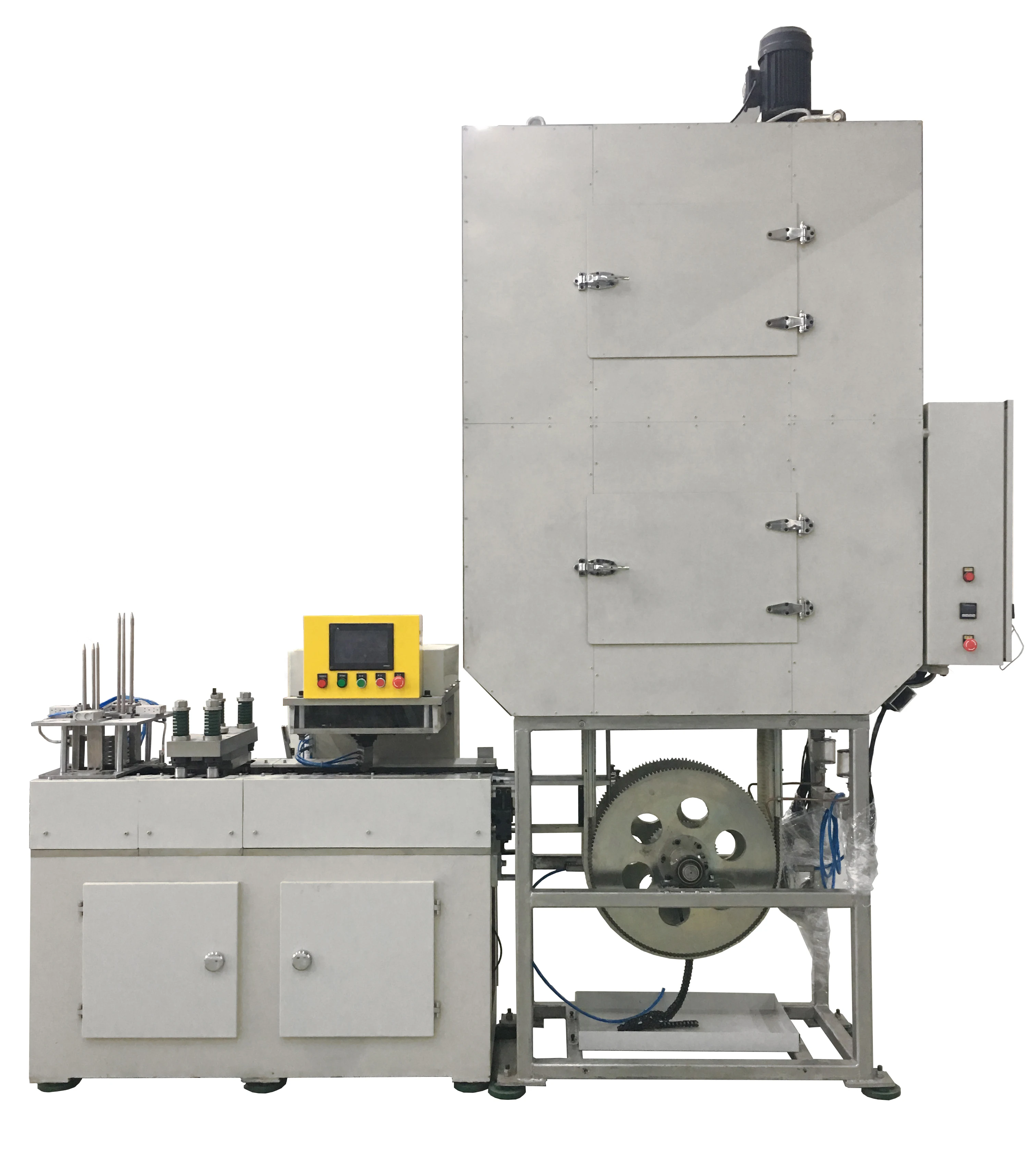Hot sale Rectangular Square can lid curling compound lining machine