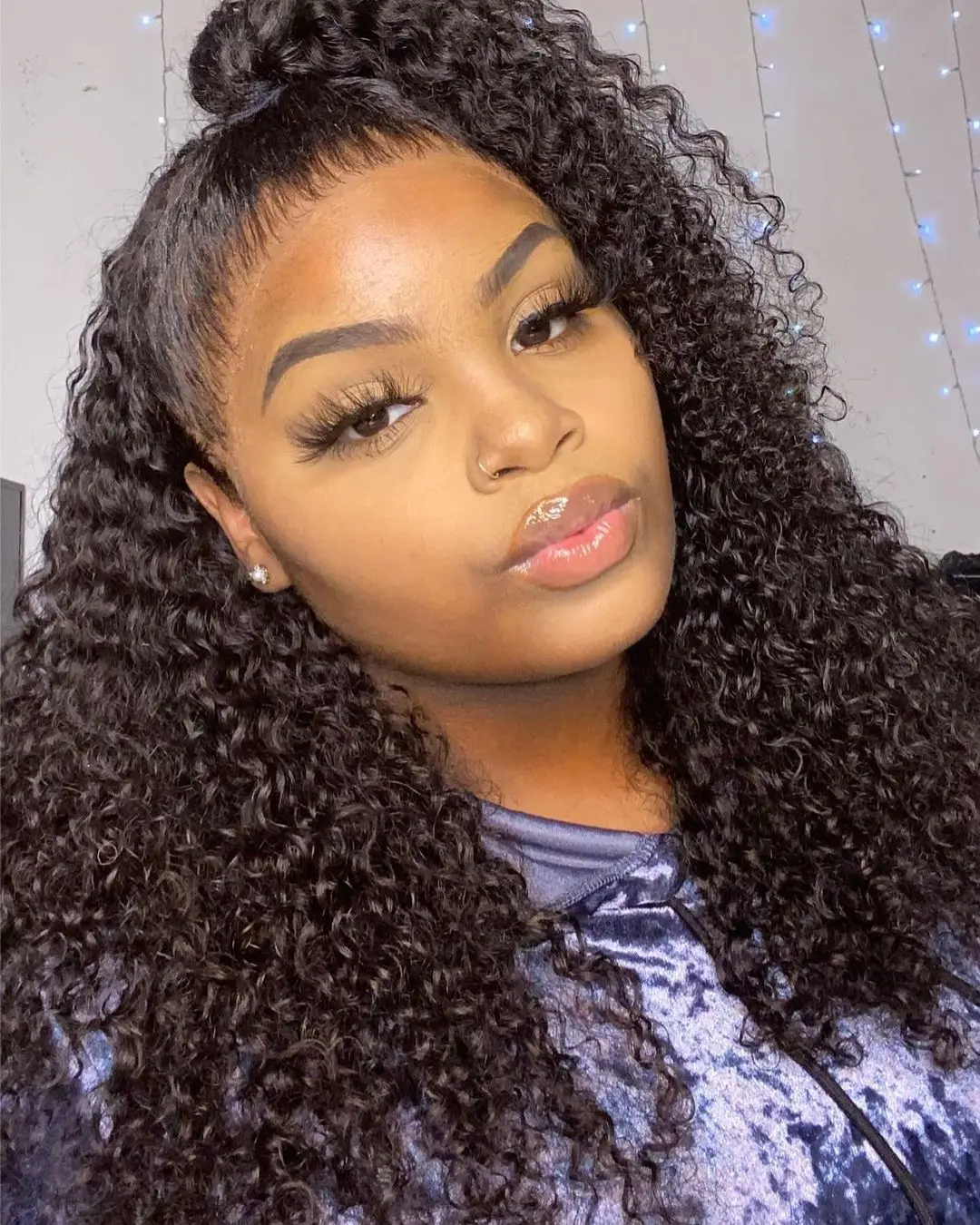 
Оптовая продажа, 100 человеческие волосы класса 10a 12a, афро кудрявые 360 кудрявые парики на полной сетке с фронтальной застежкой для черных женщин 