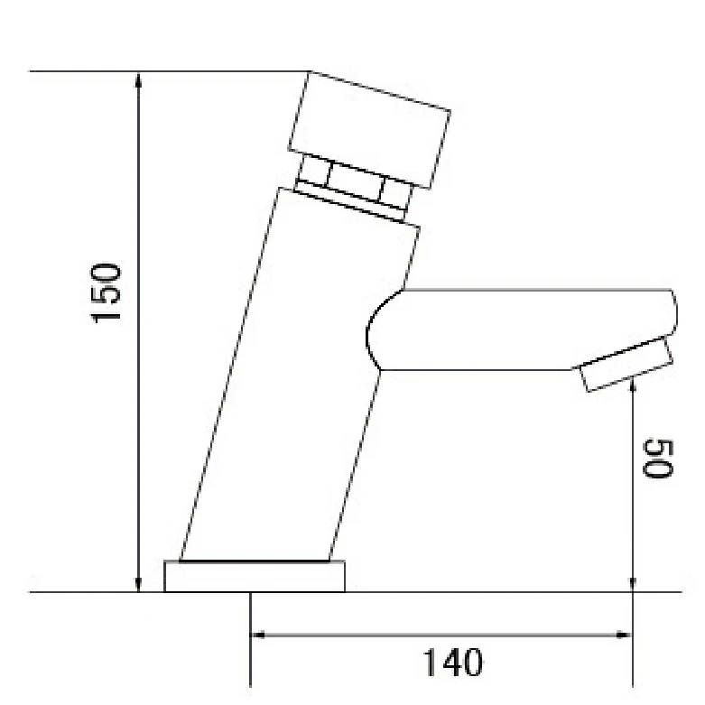 Full Brass Deck Mounted Water Saving Automatic Shut off Time Delay Faucet for Wash Basin