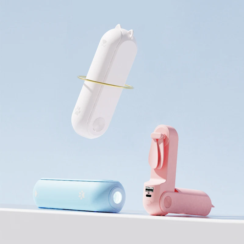 Custom Electric USB Mini Rechargeable Lithium Battery Power Bank Portable 2024 Children Lash Handheld Fan With Logo