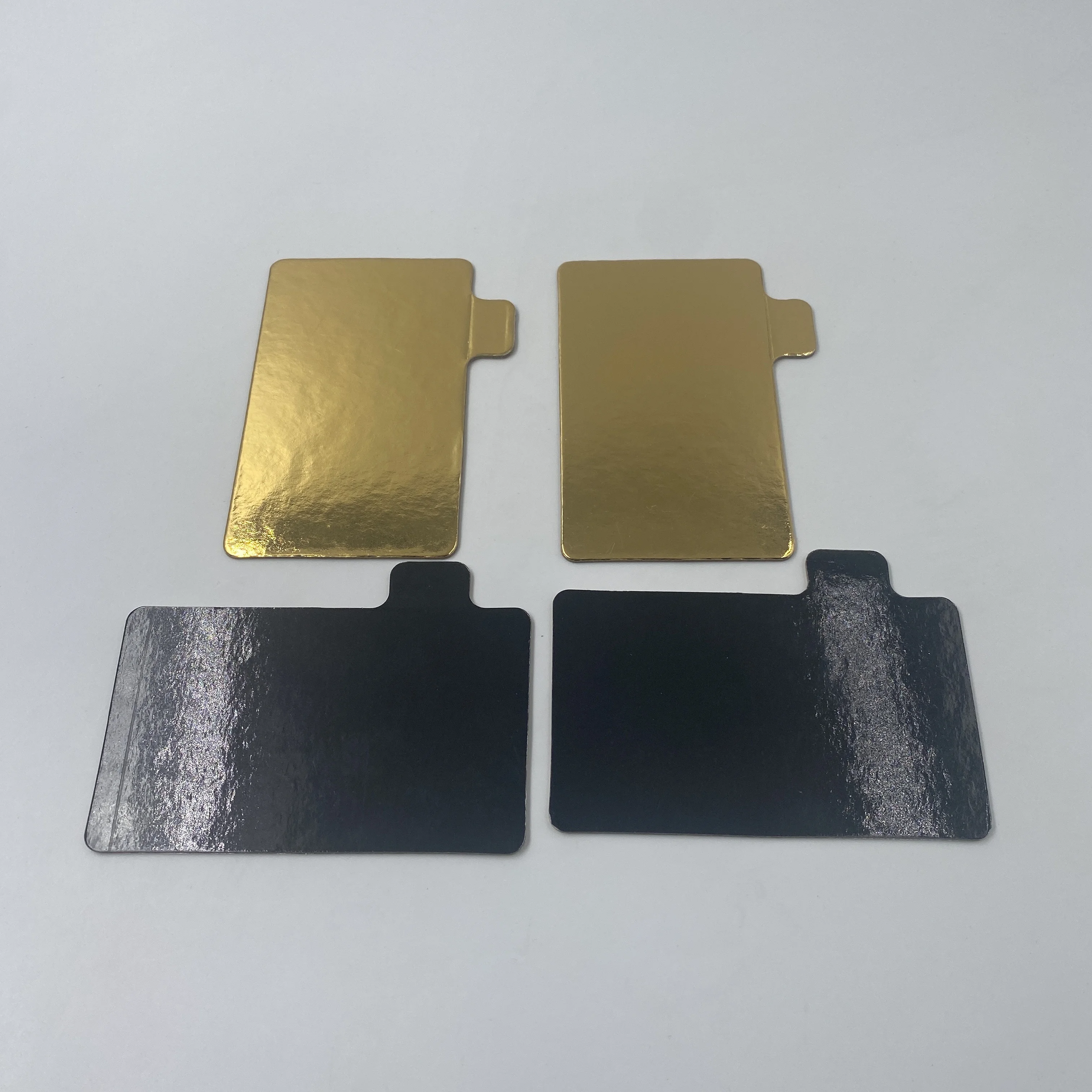 High Quality mini Gold and Black Rectangle Shape Cake Paper Boards for Cake