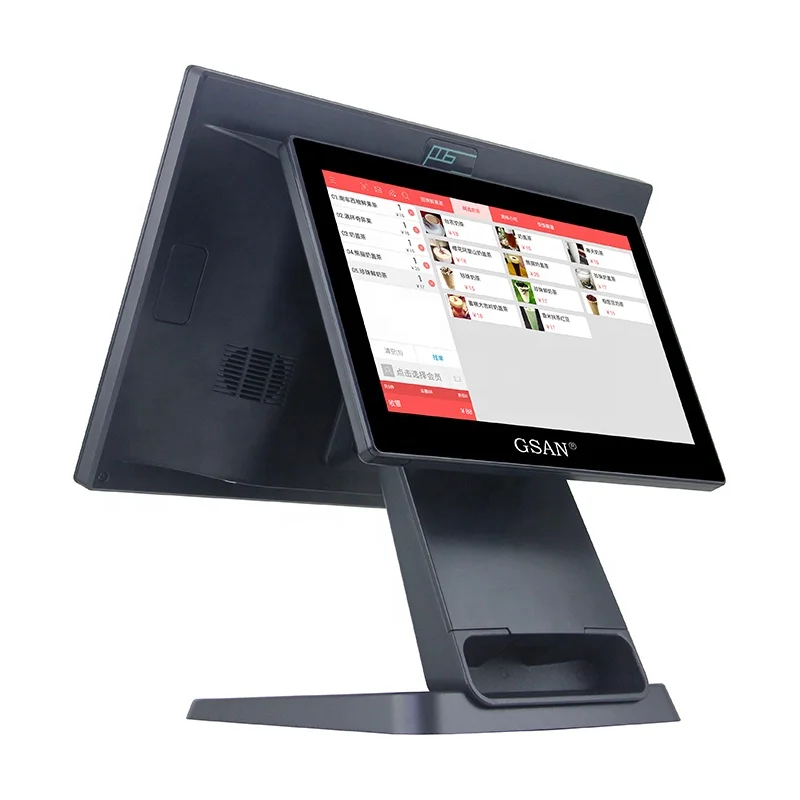 Factory Wholesale All In One Capacitive Dual Screen Pos Systems Restaurant Pos Terminal For Sale