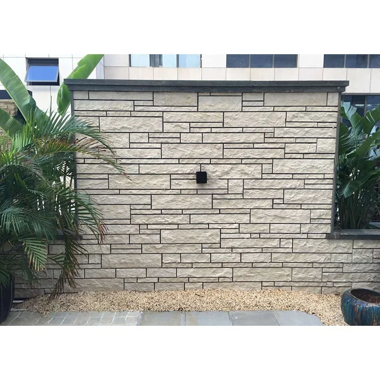 Cultured stone veneer split faced exterior slate brick tiles for walls