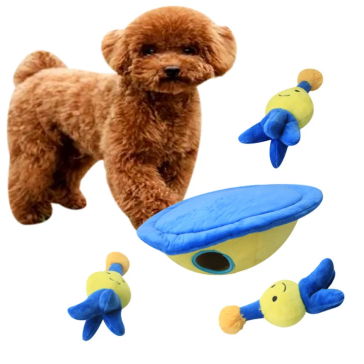 Pet Pack Set Puppy Starry Dream Chew Toys Pet Dental Healthy Astronaut Rocket Shape Squeaky Dog Toys