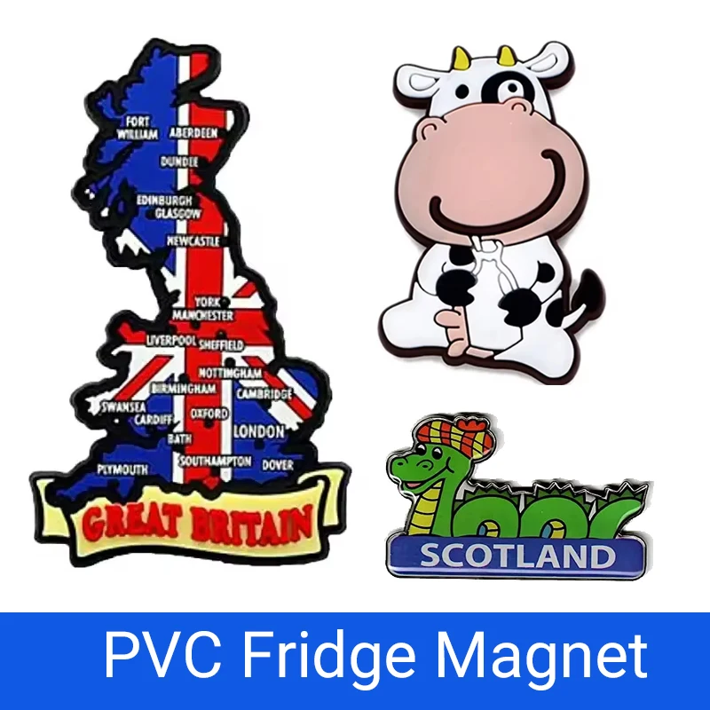 Custom Design Mini Size Thin Enamel Promotional Fridge Tin Zinc Alloy Metal Magnetic Tinplate Fridge Magnet Magnetic Sticker