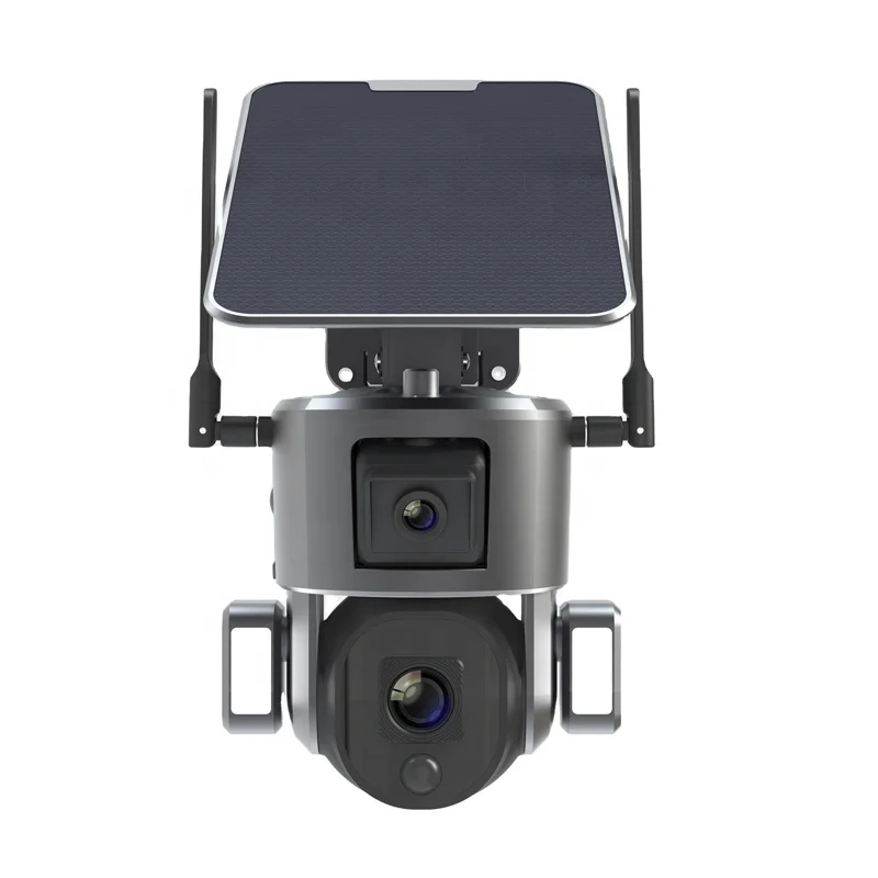 CCTV Camera Outdoor Dual Lens Auto Tracking Human Detection Camera System Waterproof Network Camera