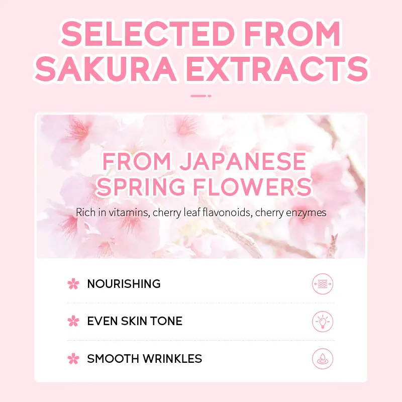 LAIKOU Wholesale Laikou 90g Sakura Cleaning Brightening Skin Care Face Clay Mud Cream