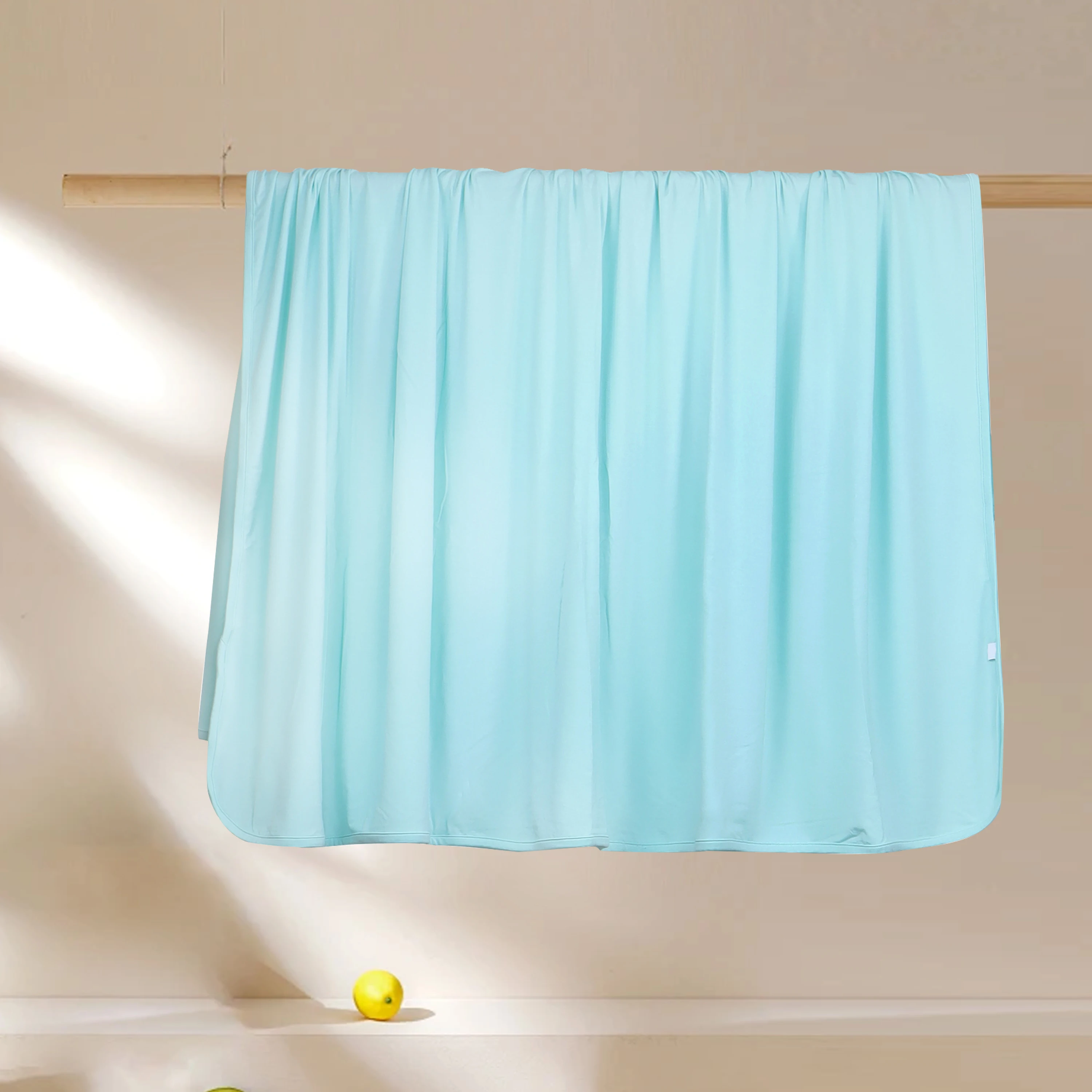 Petelulu Bamboo Fiber Baby Receiving Blanket Solid Baby Bedding Soft Comfortable Baby Wrap Swaddle Blanket Newborn