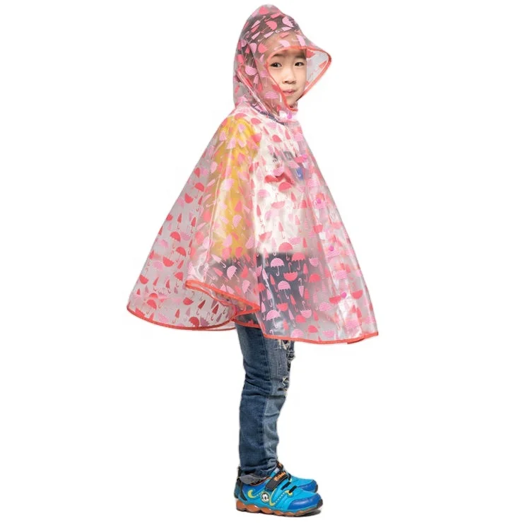 
Fashionable cheap kids raincoats and ponchos/pvc children rain coat 