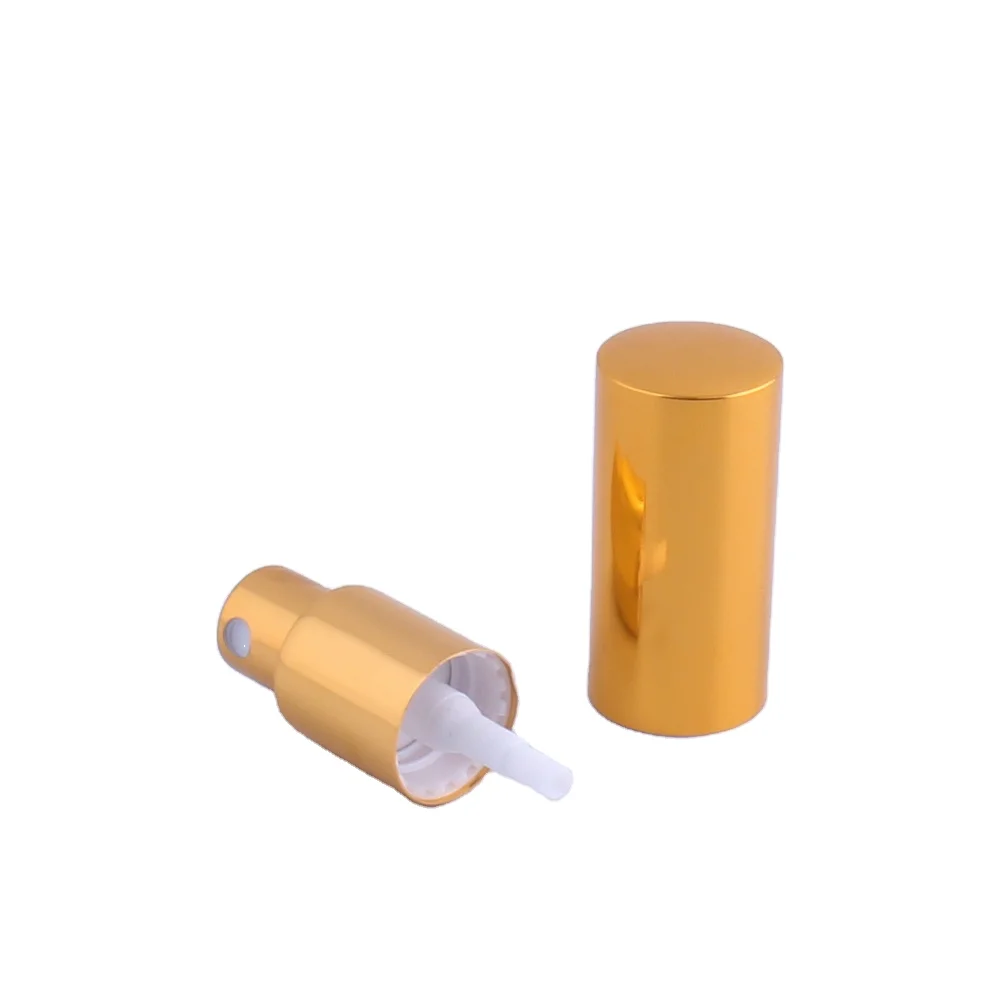 
20/410 agriculture battery sprayer pump 24/410 perfume pump sprayer crimp mist pump sprayer with golden plastic full cap 