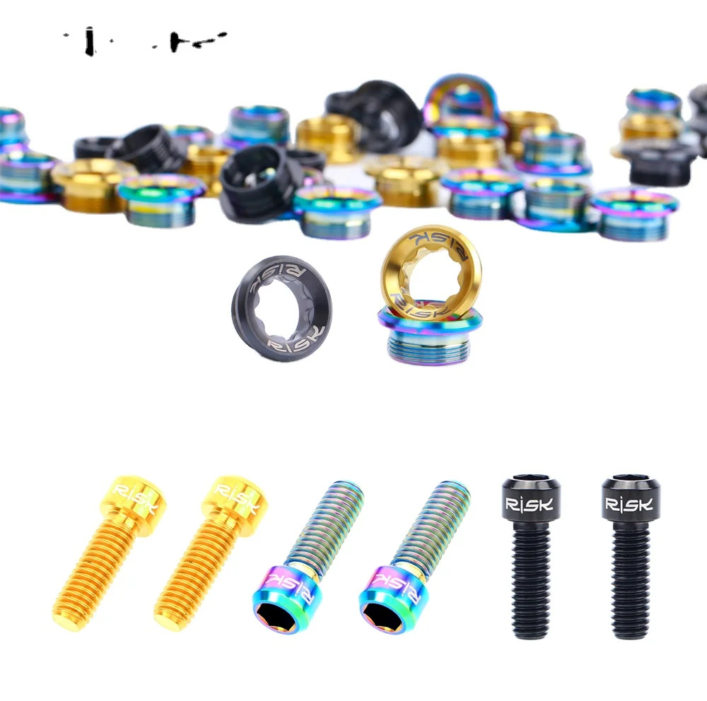 Mountain Bike M20x8 Crank Arm Bolt MTB Bicycle BB Cap Titanium Alloy Crankset Screw for Deore/XT/SLX/XTR/105/UT/DA Chainset