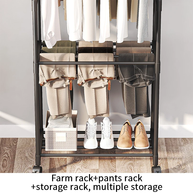 Simple multifunctional shoes and hats rack Drying clothes rack storage clothes and hats cupboard bedroom shoe rack