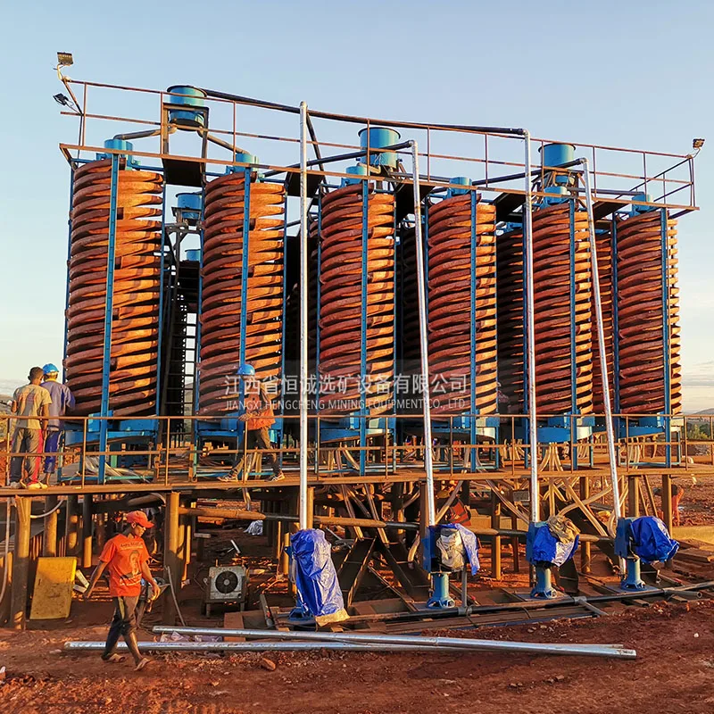 Chrome Ore Concentrator Machine Mobile Chrome Washing Plant With Spiral Chute