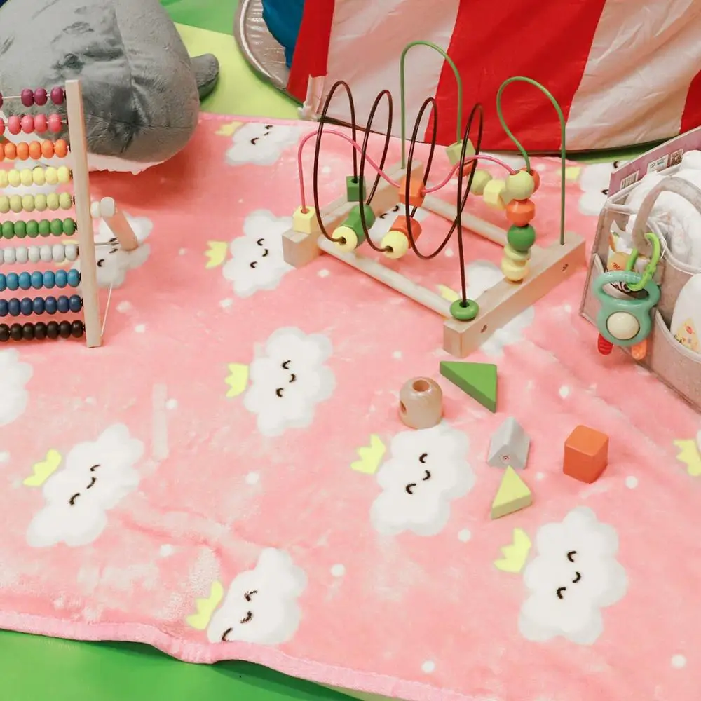 
wholesale personalized 100% polyester soft touch flannel fleece kids and baby blanket china 