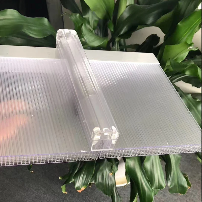 High concentration cells 12mm u-shaped lock polycarbonate plastic sheet for Glazing Finishing