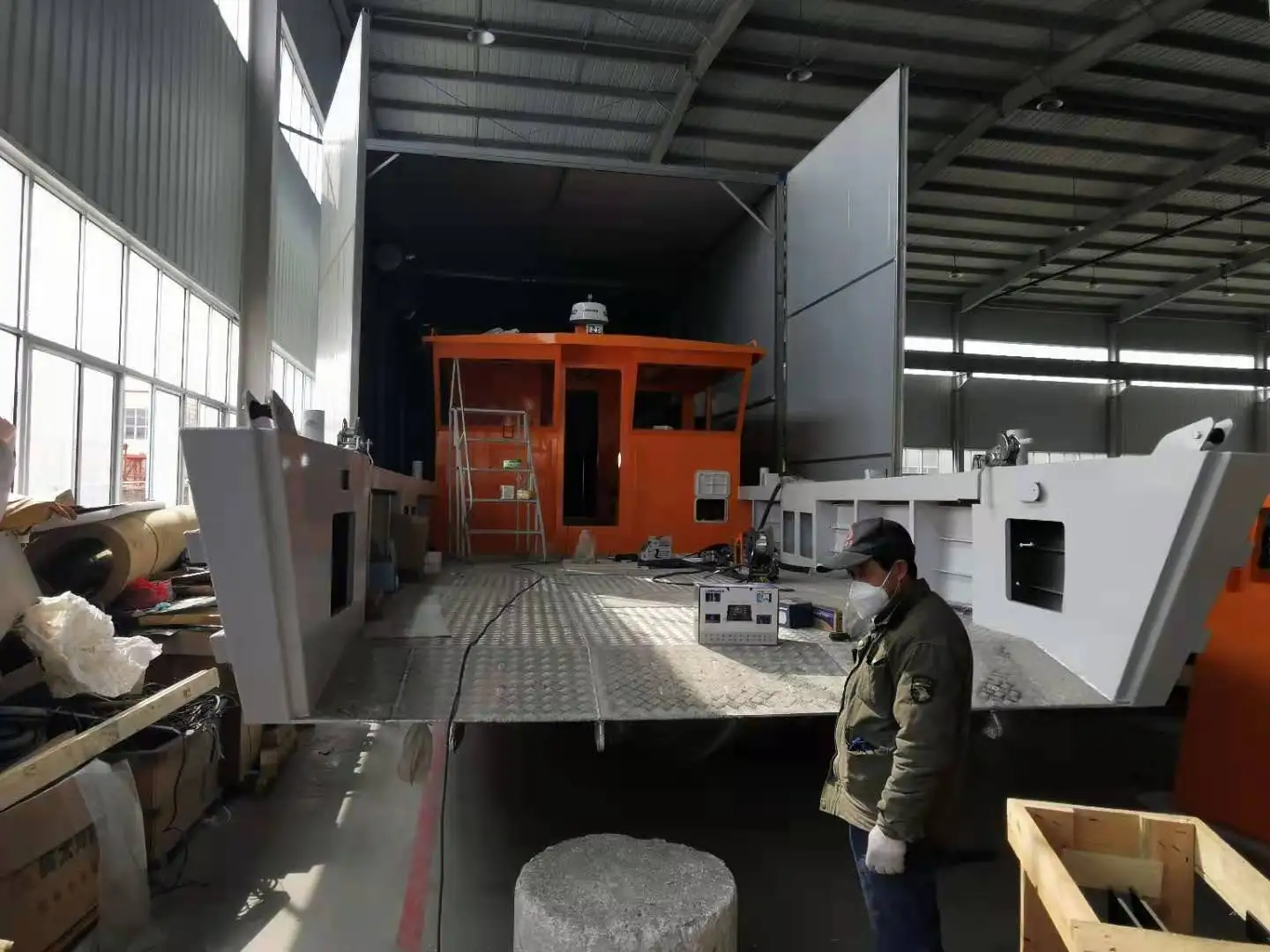 9m Working Boat Cargo Barge Vessel Landing Craft with Large Deck Space