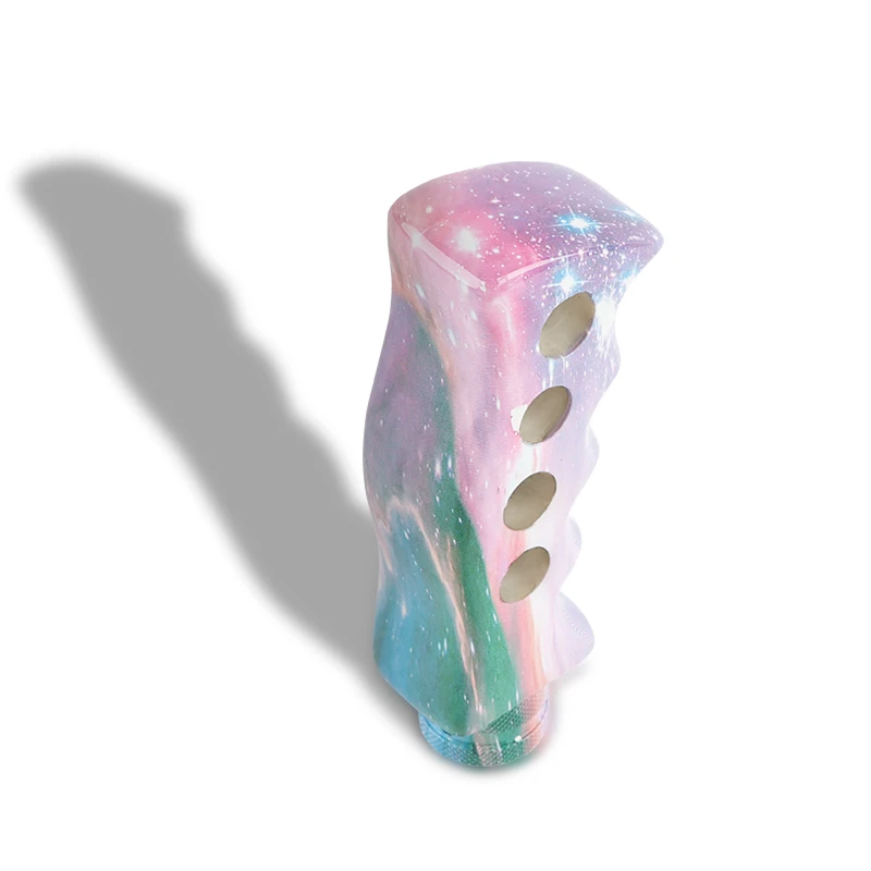 Custom  Resin Gear Knob Car Universal Auto Knife Handle Gear Shift Knob Doodle Slotted Pistol Grip Handle Manual Gear Shift Knob
