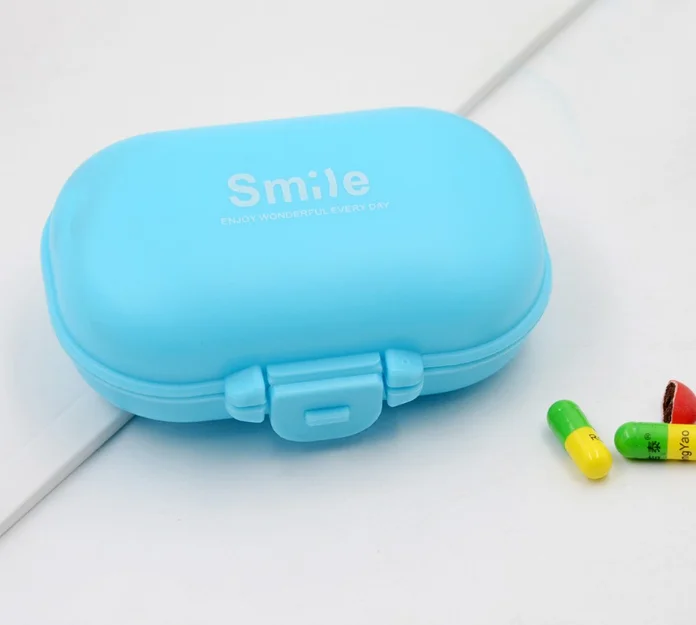 Оптовая продажа, Пластиковые Портативные вращающиеся мини-Чехлы, коробка для хранения таблеток на неделю, карманная коробка для таблеток