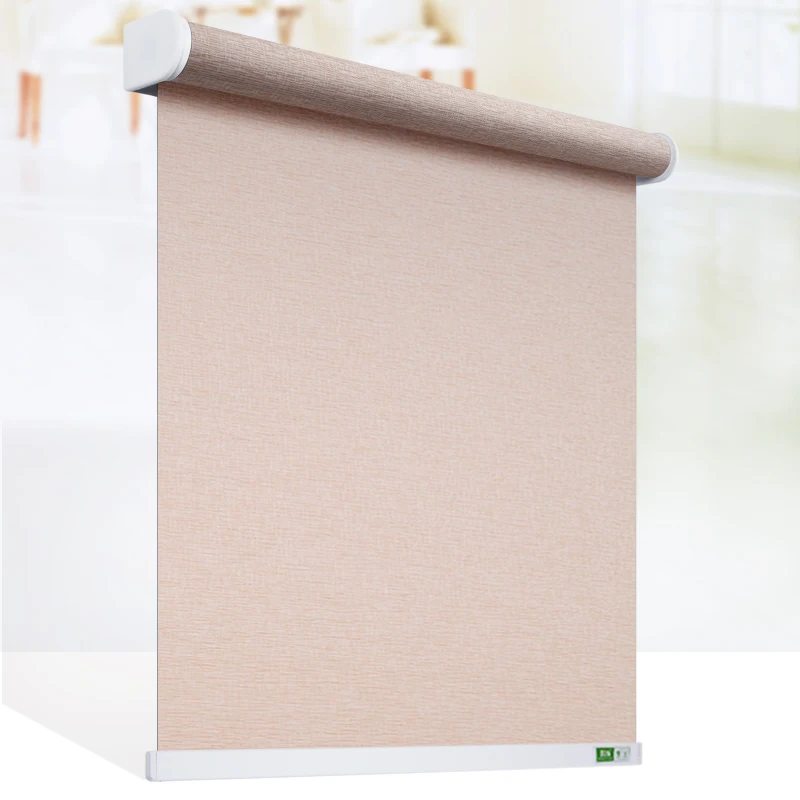 linen texture full blackout indoor roller blinds window curtain