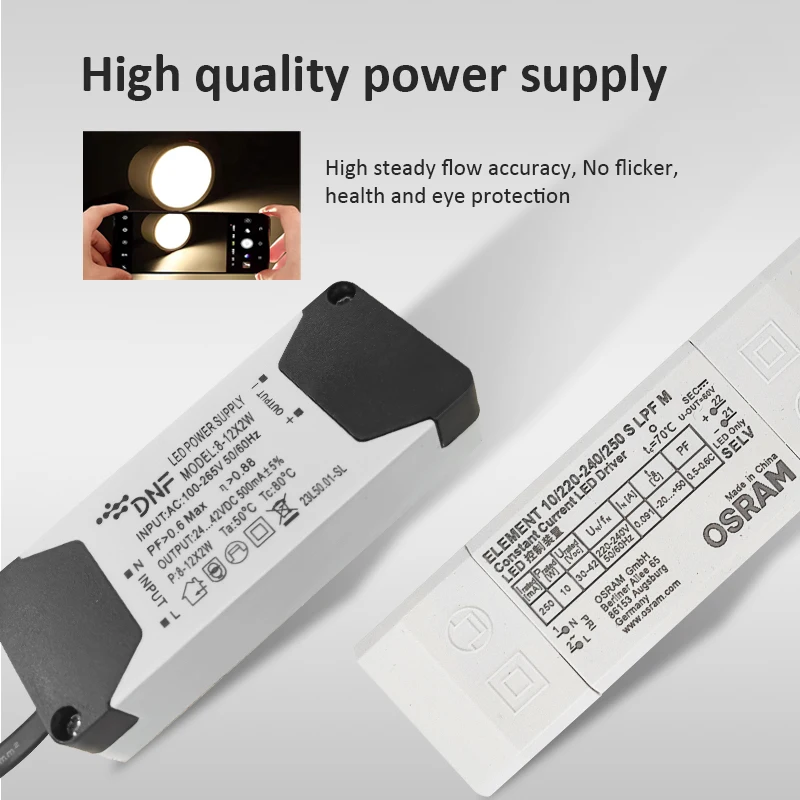 Hot Selling Indoor Down Lights Style Modern Style Anti Glare Brite Spotlight Led Downlight