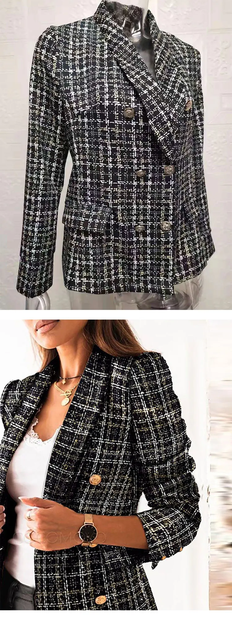 Высококачественные Модные осенние офисные женские деловые костюмы для наряда на день