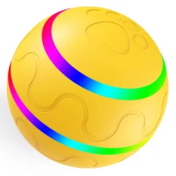 Smart Jumping Ball USB Electric Pet Toys Automatic Rotating Toy For Cat Dog Kids Magic Roller Ball Cat LED Rolling Flash Ball