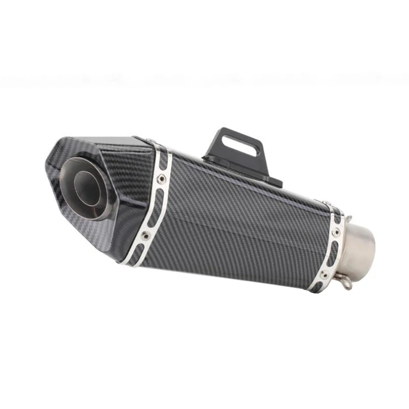 51mm Universal Motorcycle Exhaust Modified Muffler Pipe Scooter Pit Bike Dirt Motocross for R1 ER6N CBR250R Z900 Mt07 Mt09 R6